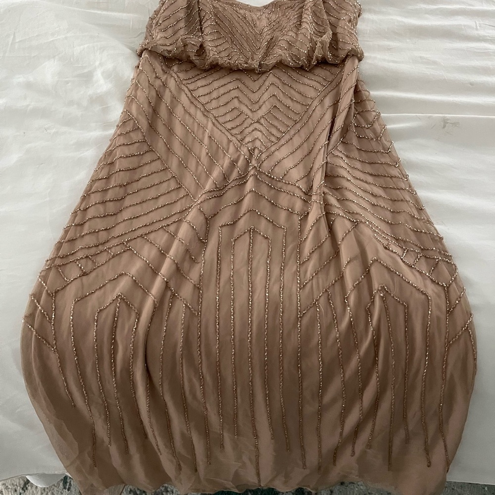 Beaded Adrianna Papell Dress